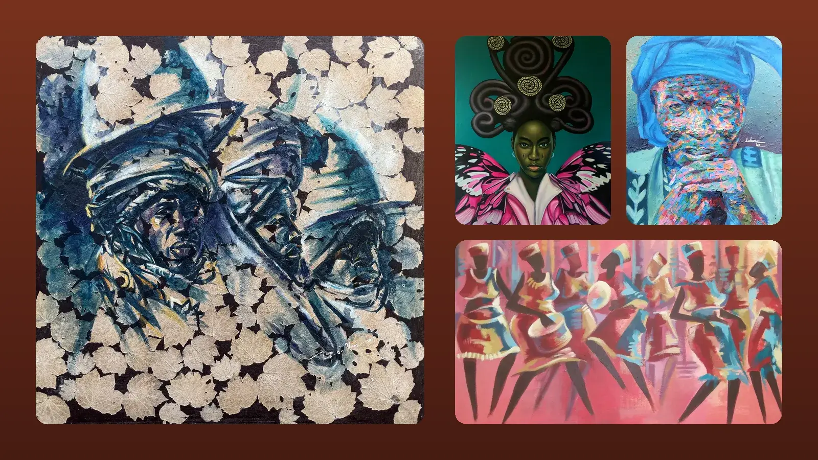 Original African paintings grouped by style, what oil, acrylic and impasto each give you, how to choose a size for yo…
