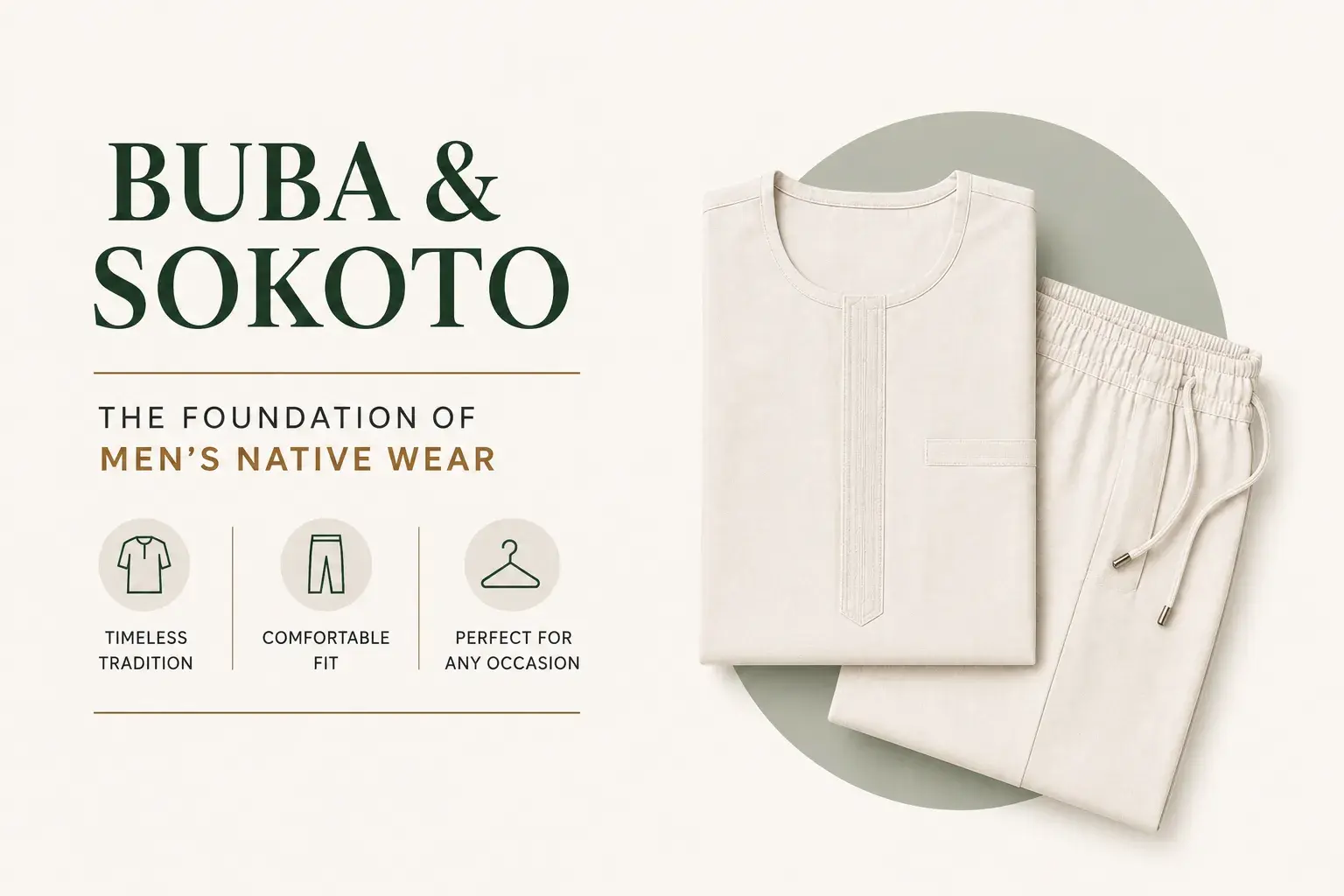 What buba and sokoto actually are, how they differ from kaftans and agbada, and where to buy authentic Ankara buba an…