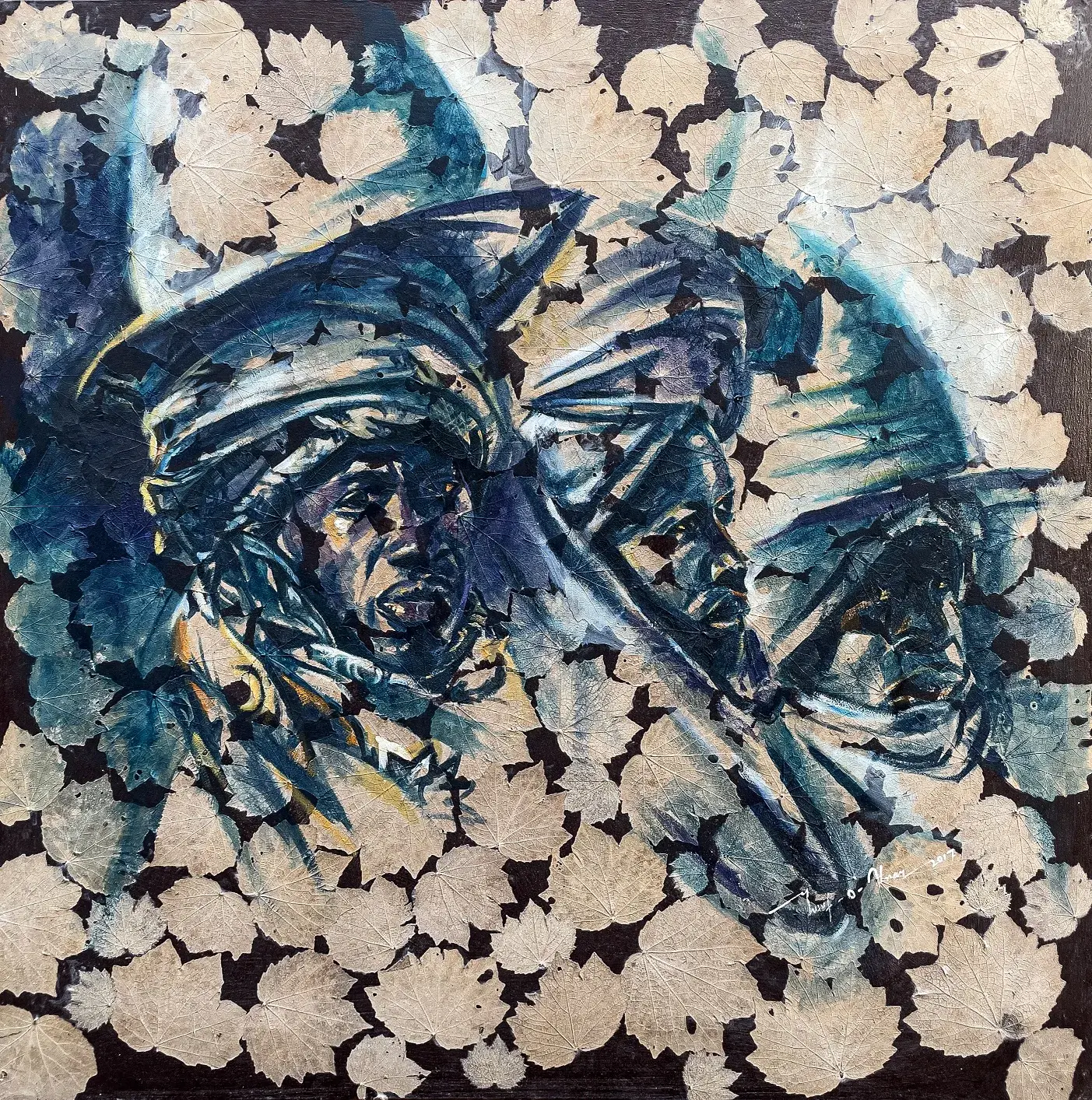 Formation Durbar Oil Painting