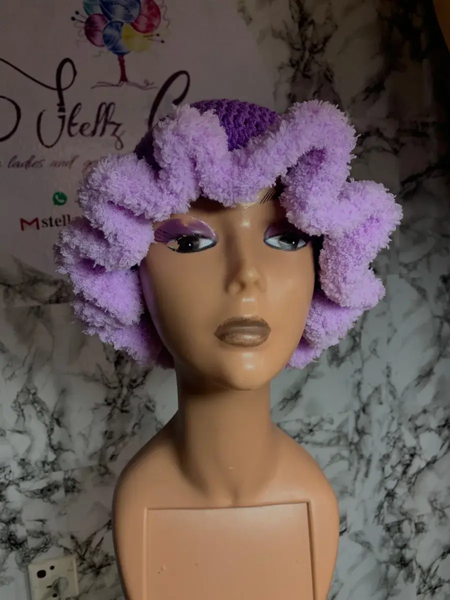 Crochet Ruffled Hat