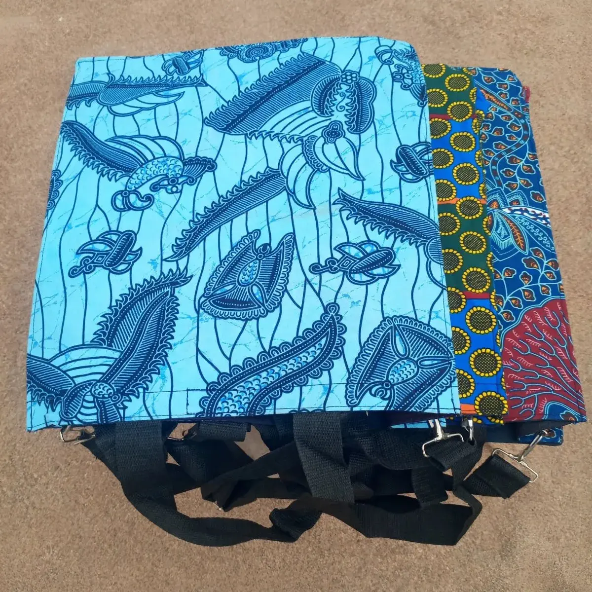 Set of 3 Ankara Tote Bags