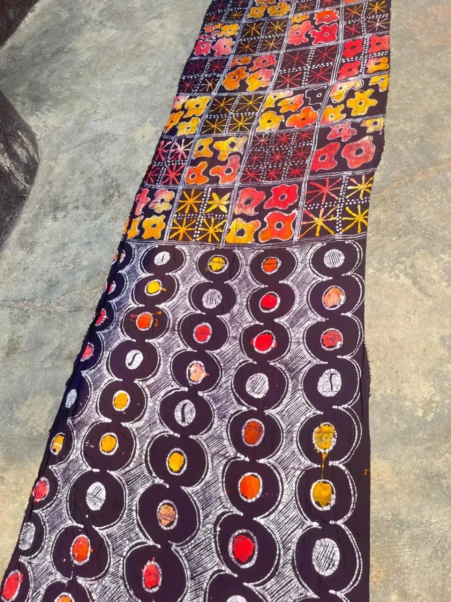 Hand Dyed Adire Fabric