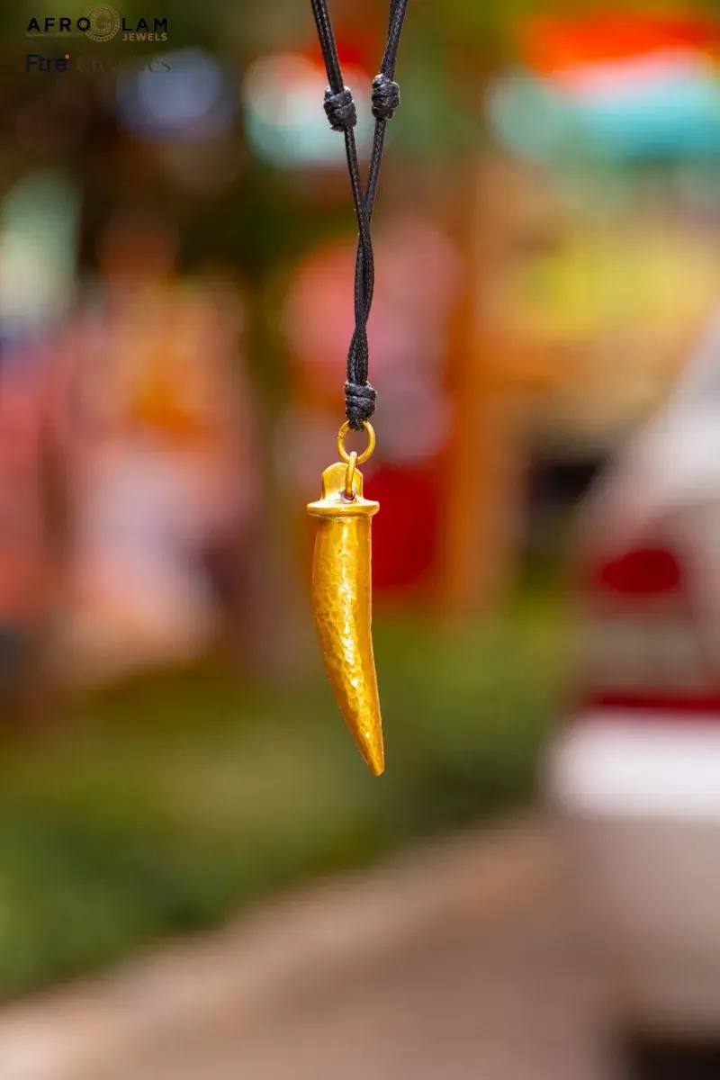 Brass Claw Pendant Necklace