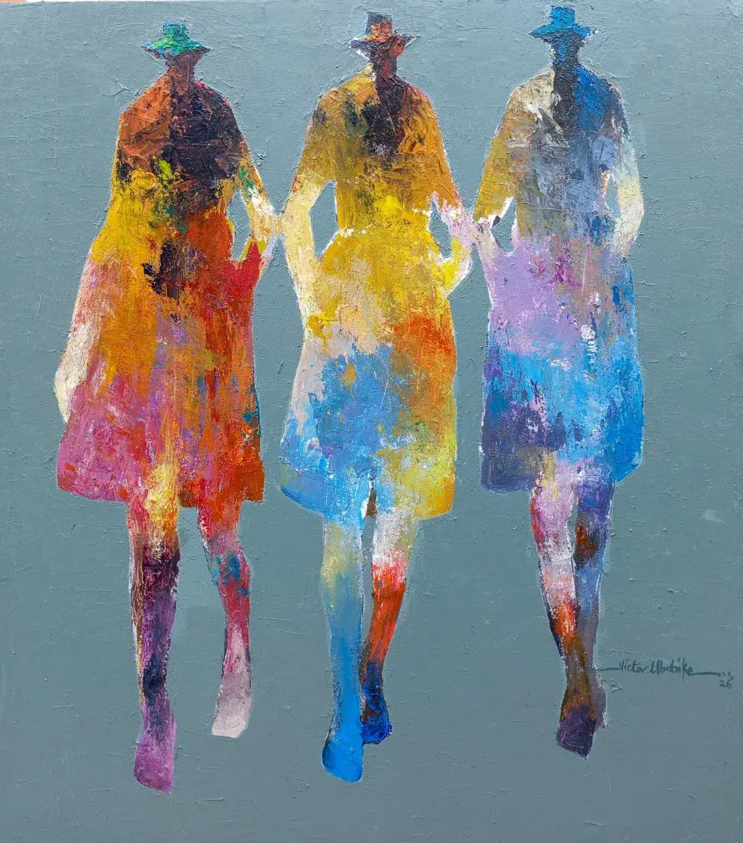 Grace in Threes Abstract Acrylic