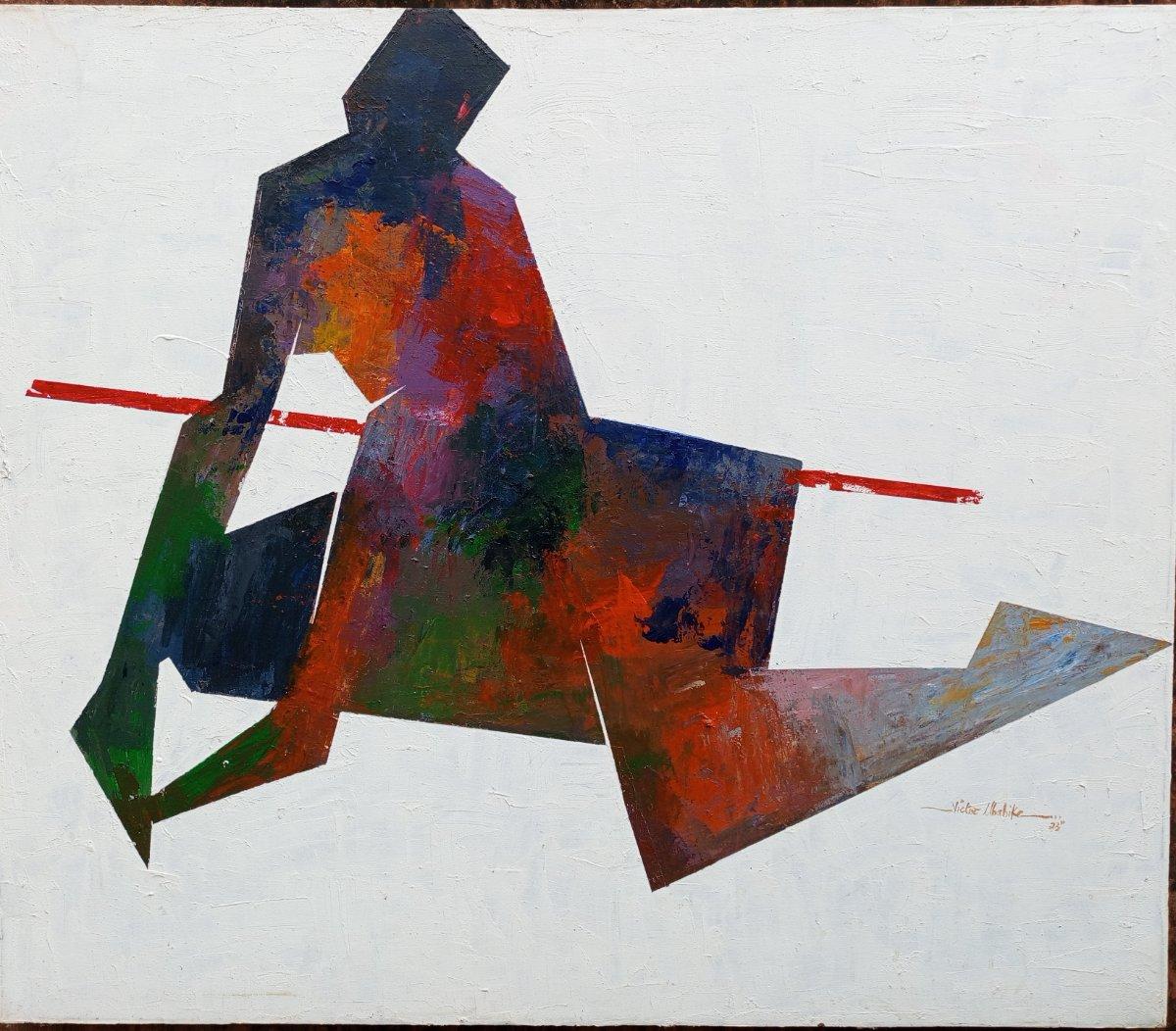 Poise Geometric Acrylic Painting