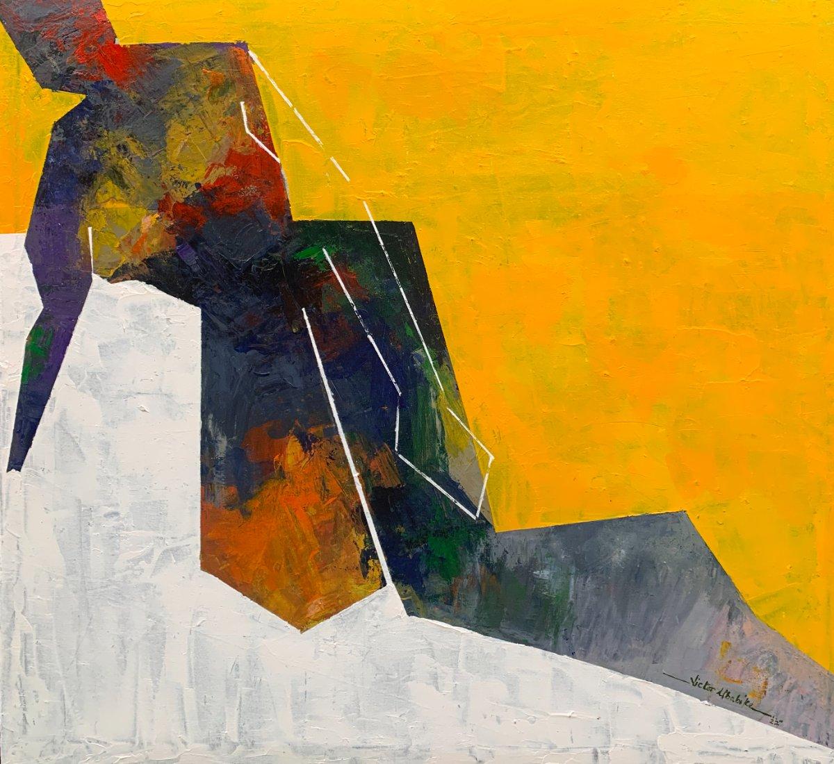Leap Geometric Acrylic Portrait
