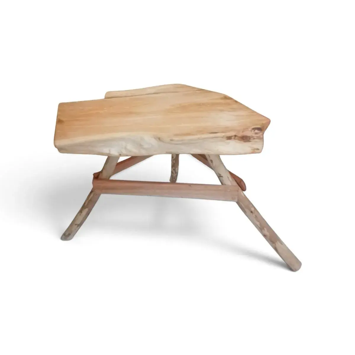 Live Edge Wood Stool, Side Table