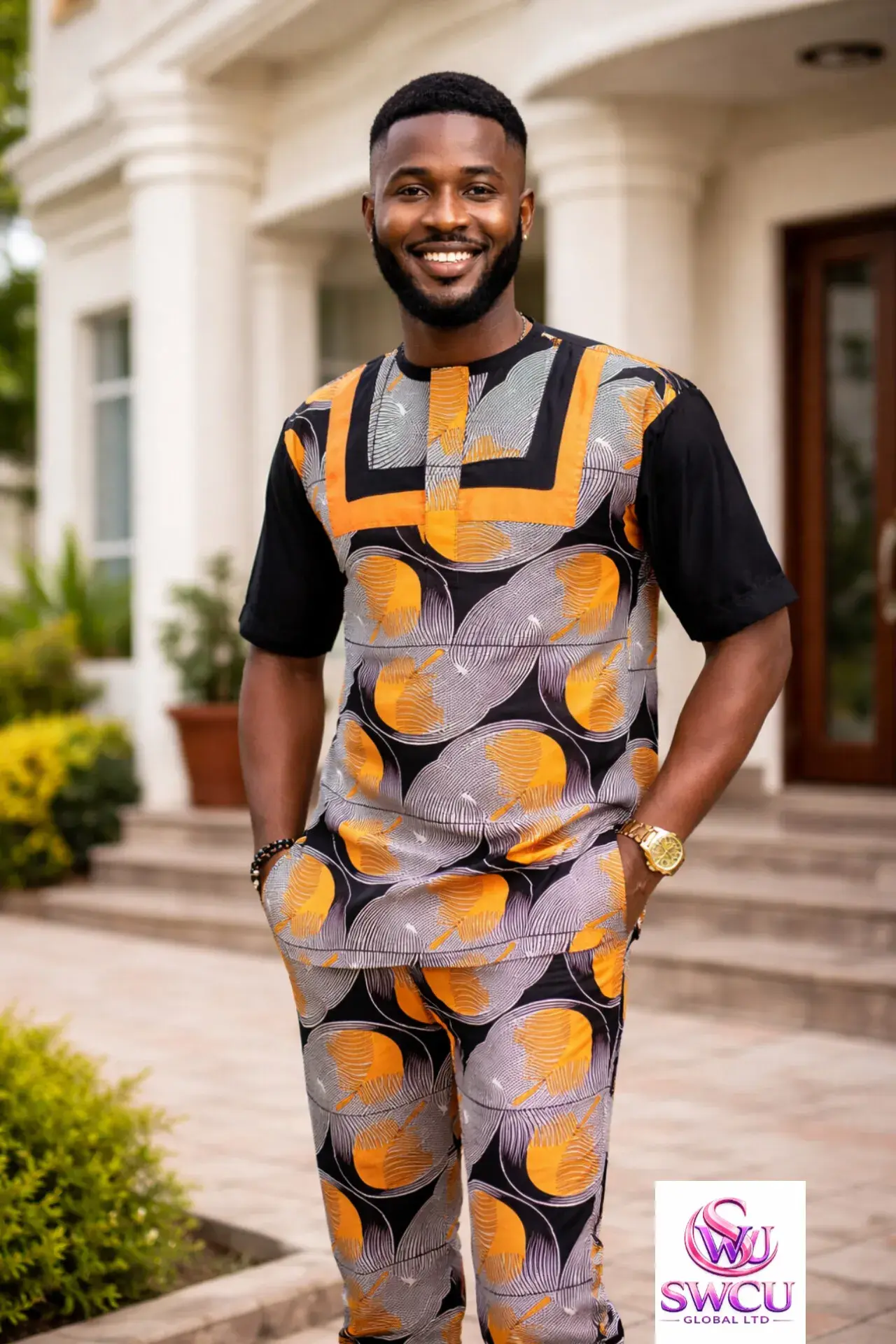 Men's Ankara Buba and Sokoto