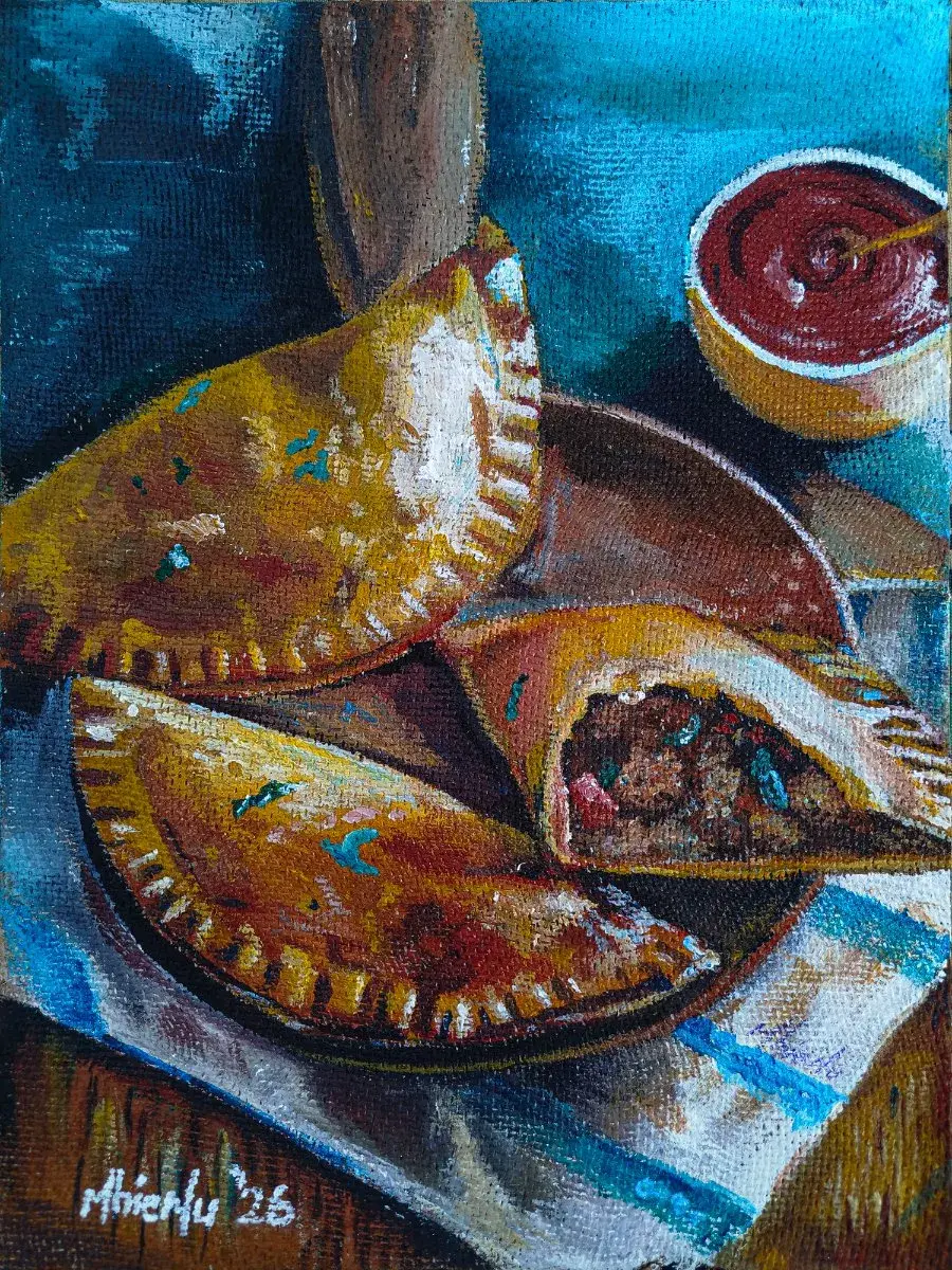Breakfast | Original Acrylic Still Life, 32.5 x 42cm