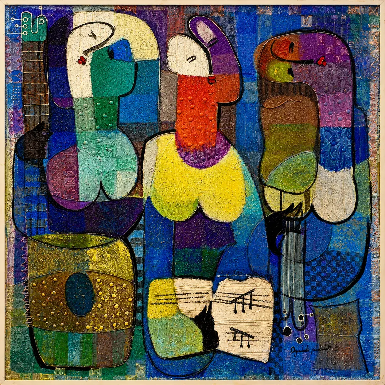 African Orchestra Art Print