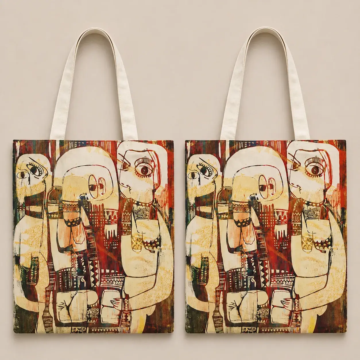 Minimalist Art Print Tote Bags