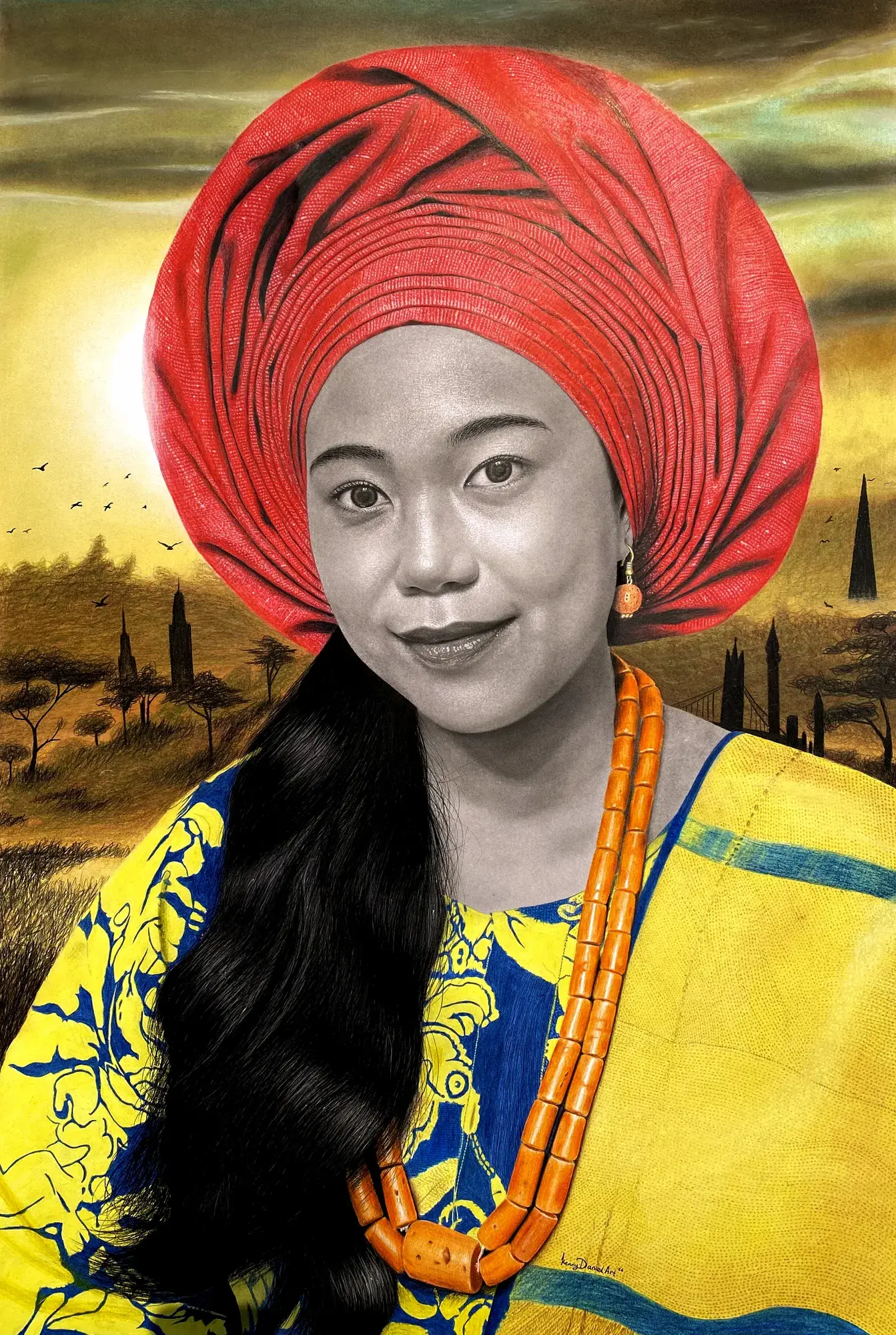 Daughter of Nations Pencil Art