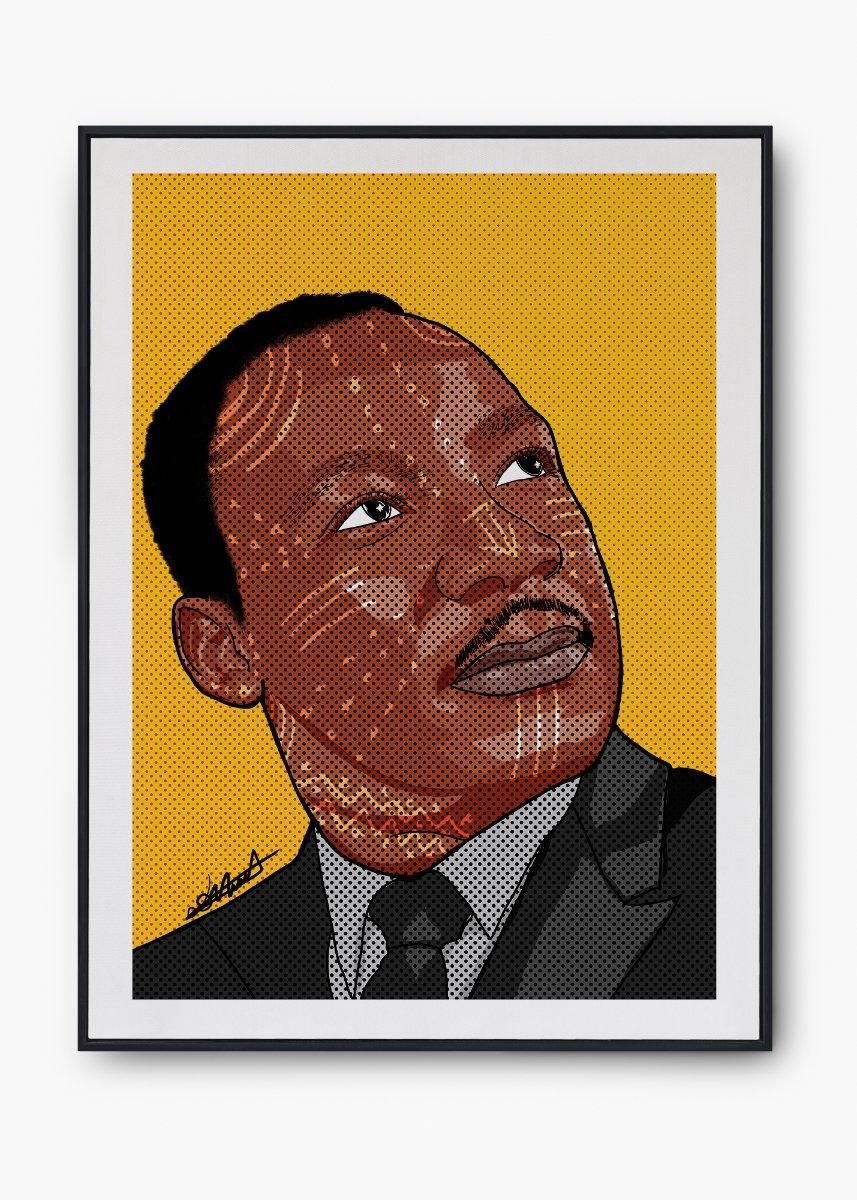 Martin Luther King Jr A3 Print