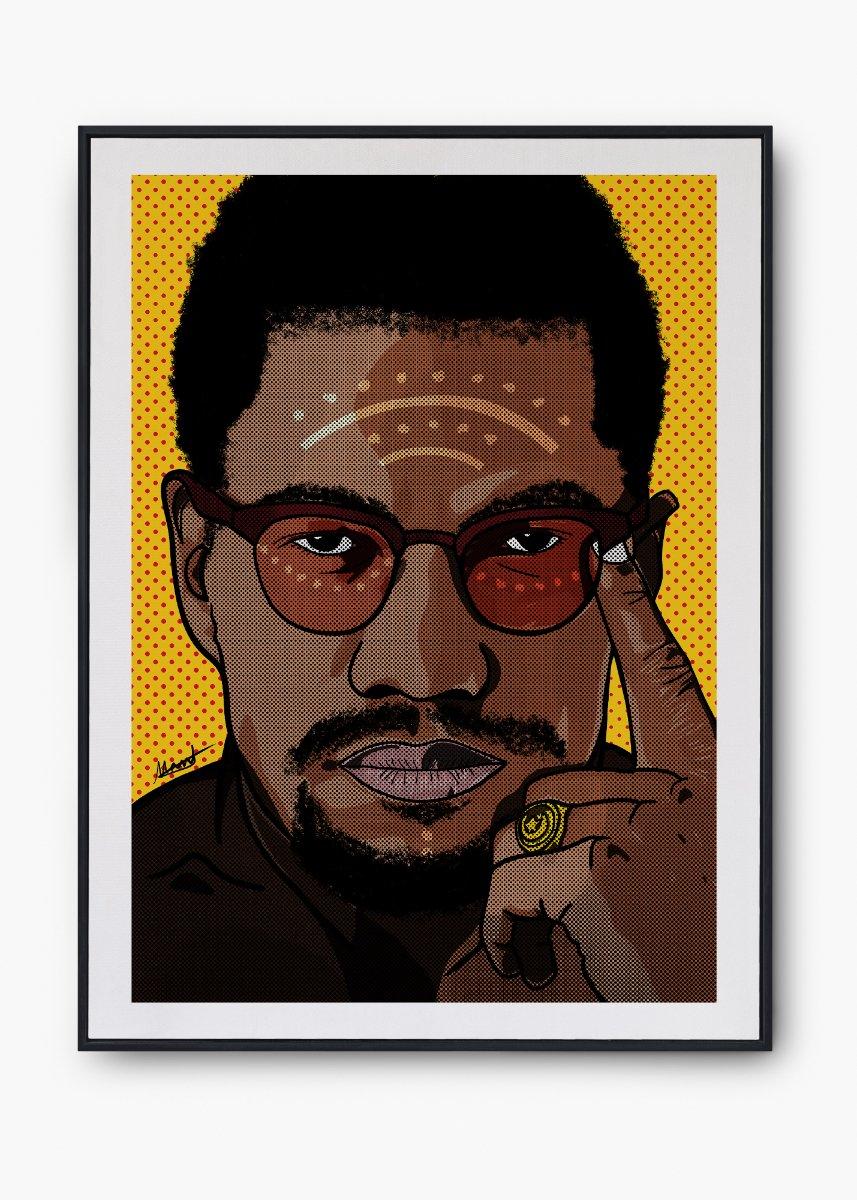 Malcolm X A3 Black History Print