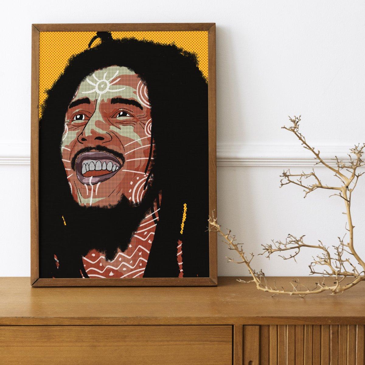 Bob Marley A3 Reggae Art Print