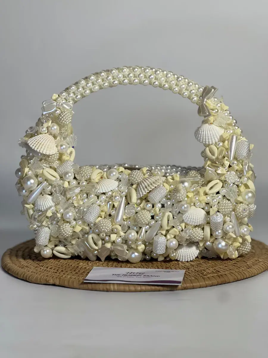 Ivory Reef - Cowrie Shell & Pearl Handmade Handbag