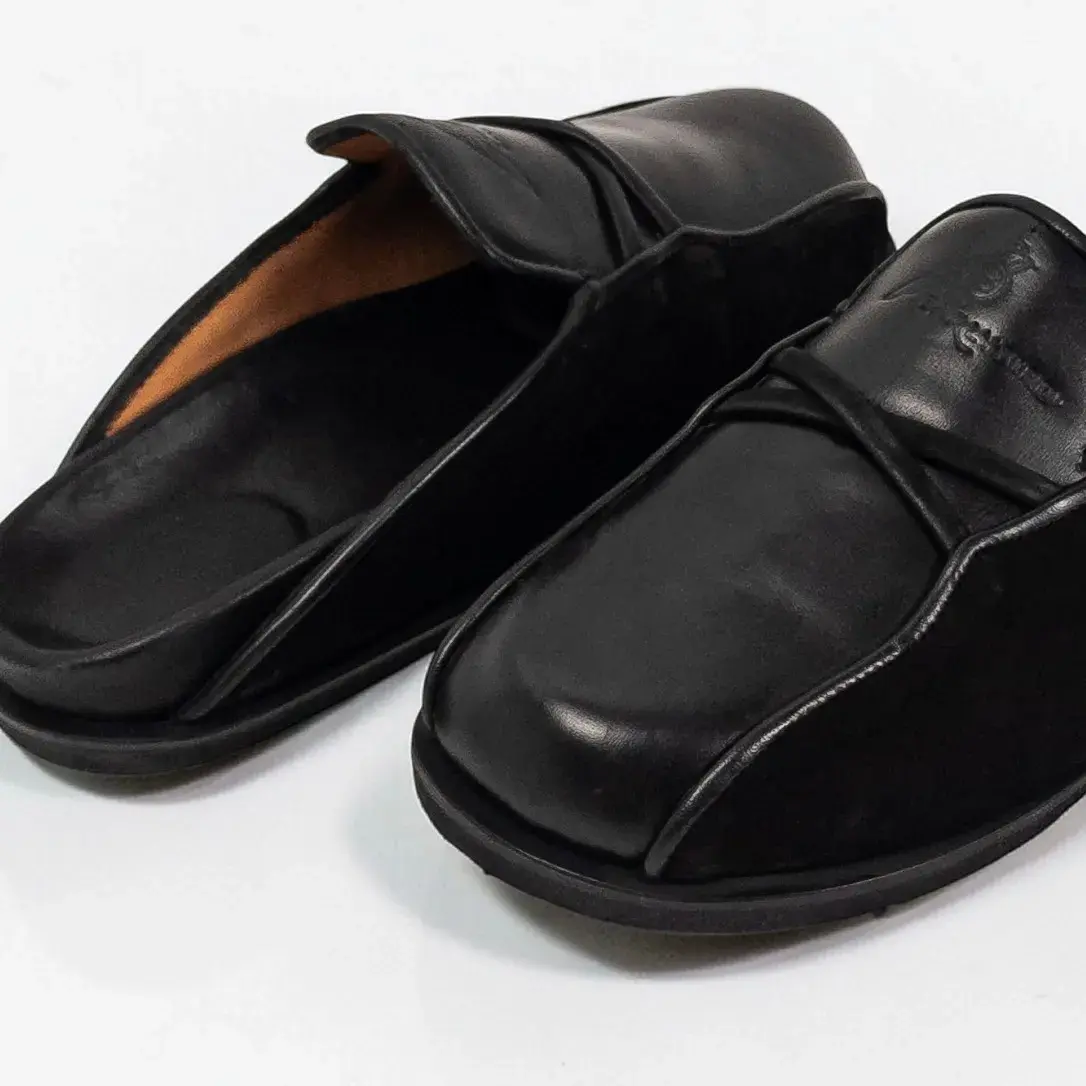 Men's Leather Mule Half Shoes