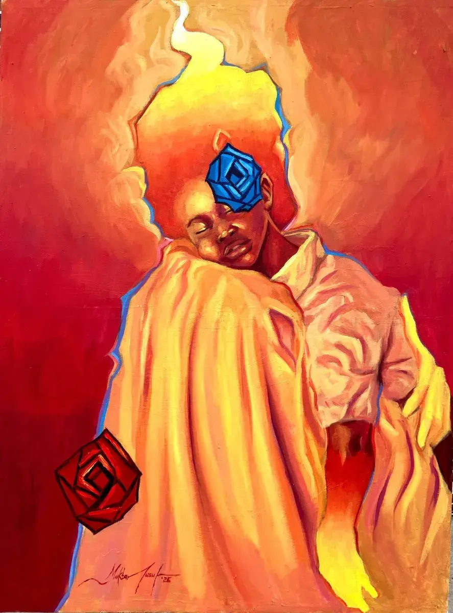 Safe in the Hands of the Father | Original Oil, 4 x 3ft