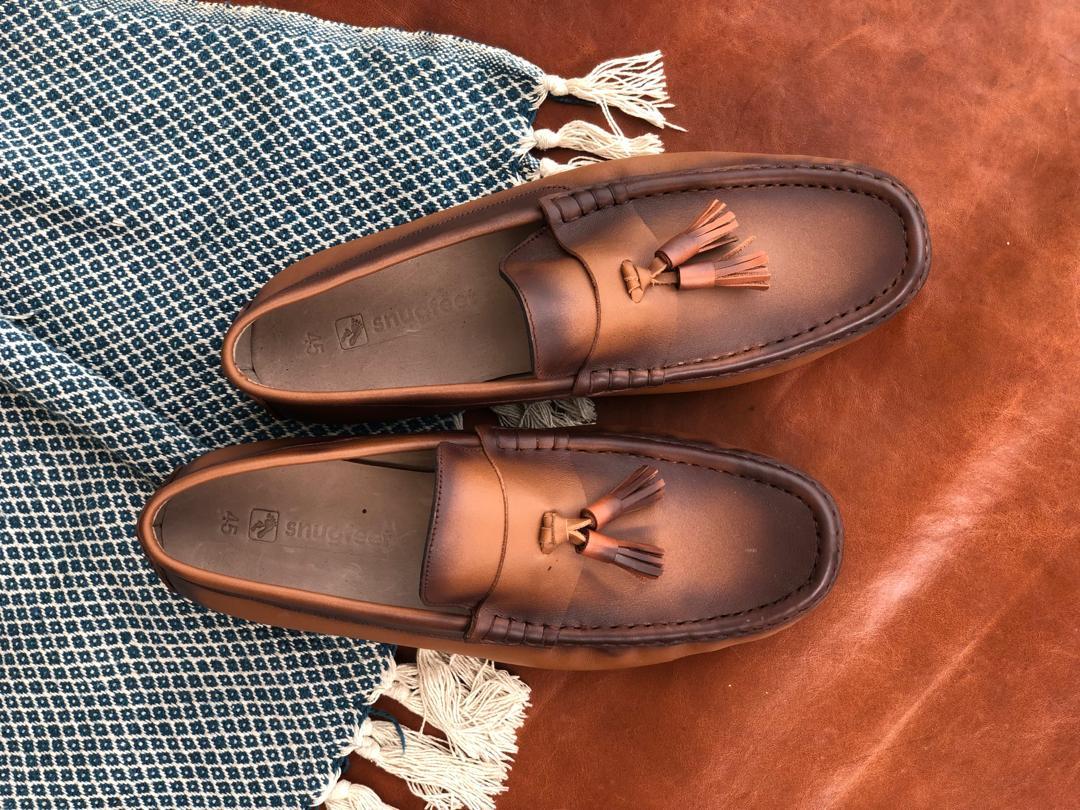 Kunle Leather Tassel Loafers