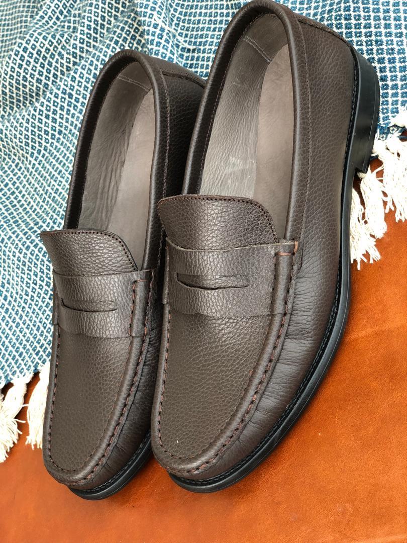 Buchi Leather Penny Loafers