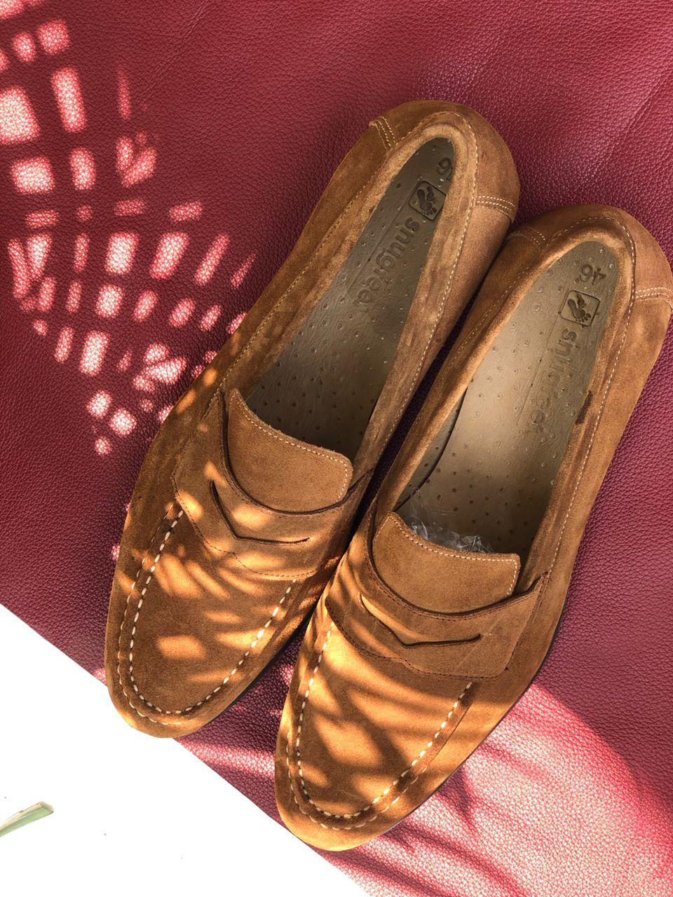 Adedayo Tan Suede Loafers