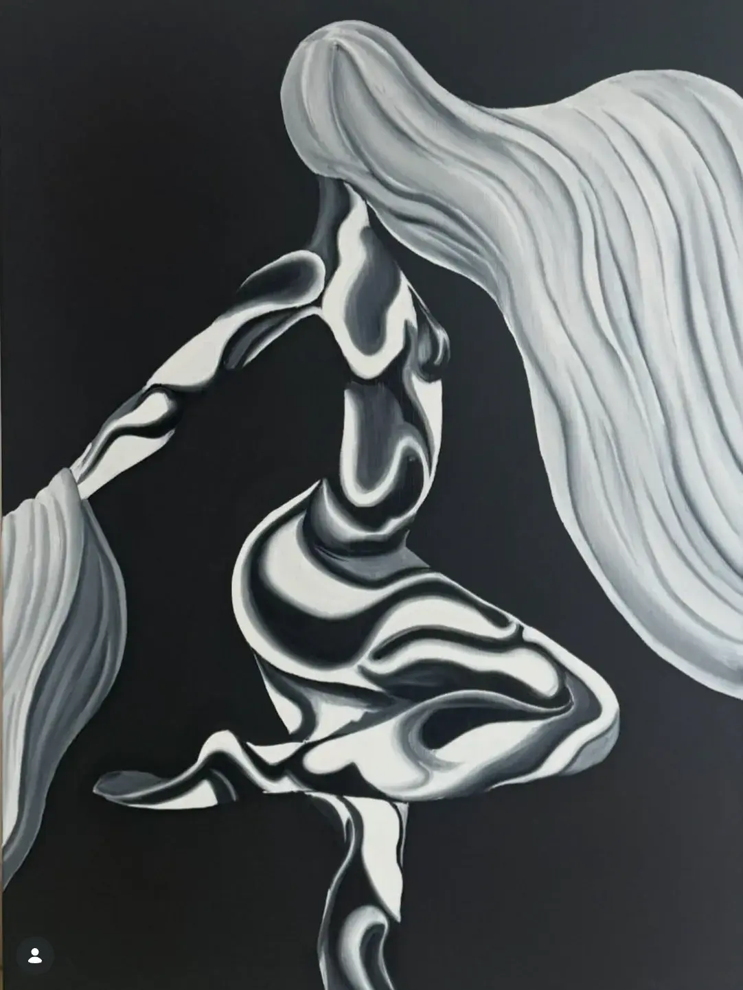 Figure IV Abstract Oil Painting
