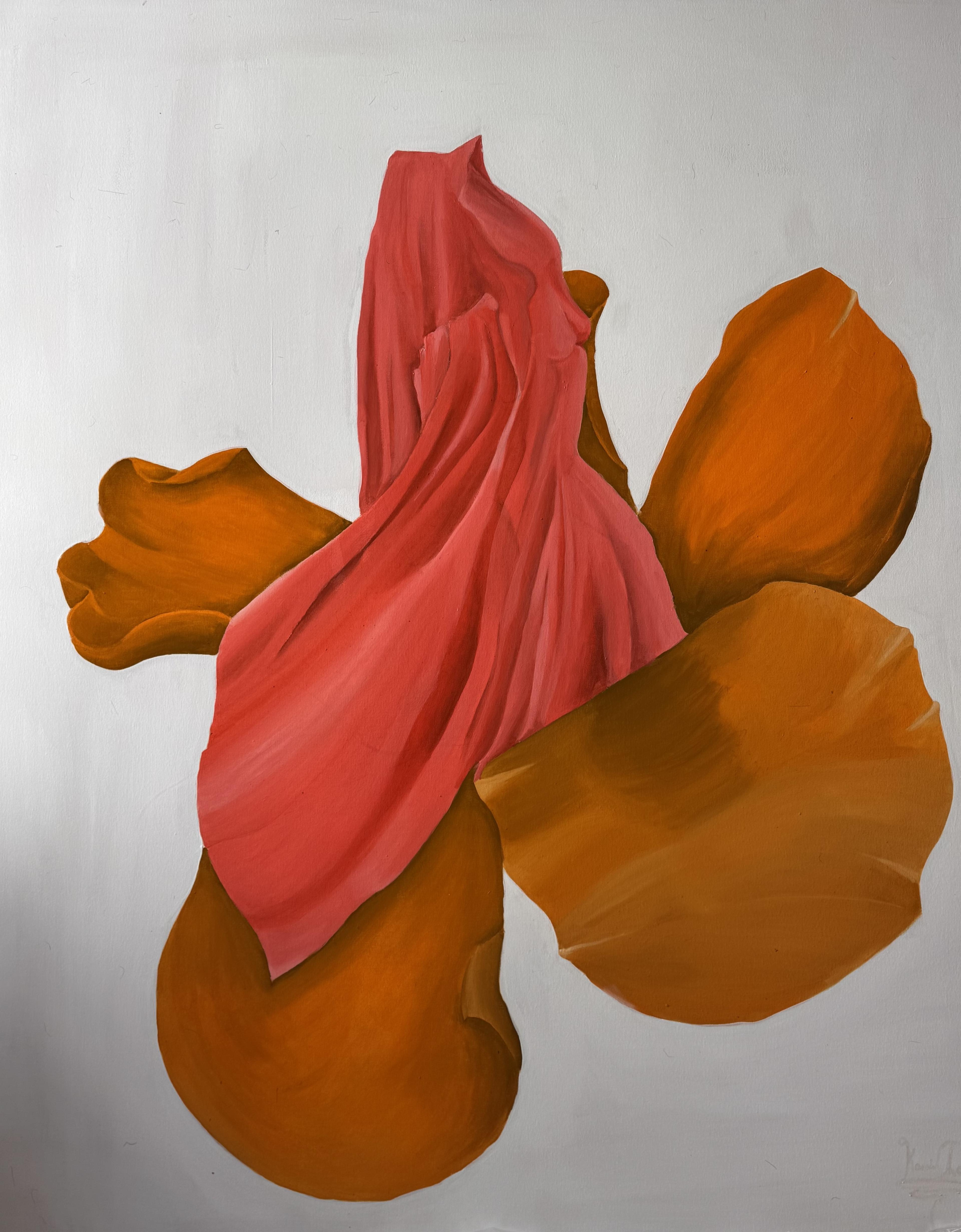 Explore contemporary African art and fashion through abstract oil paintings by Nigerian artists, alongside elegant tr…