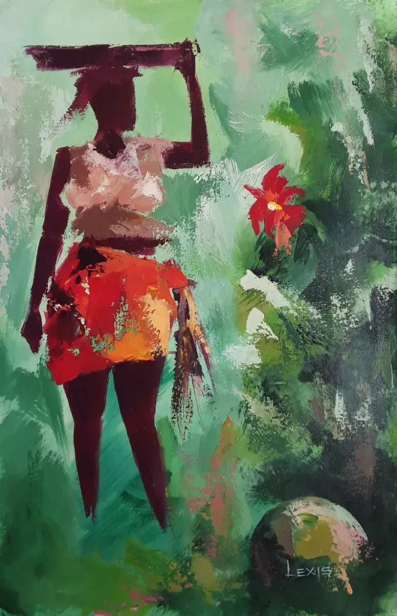 Beautiful Red Flower Painting