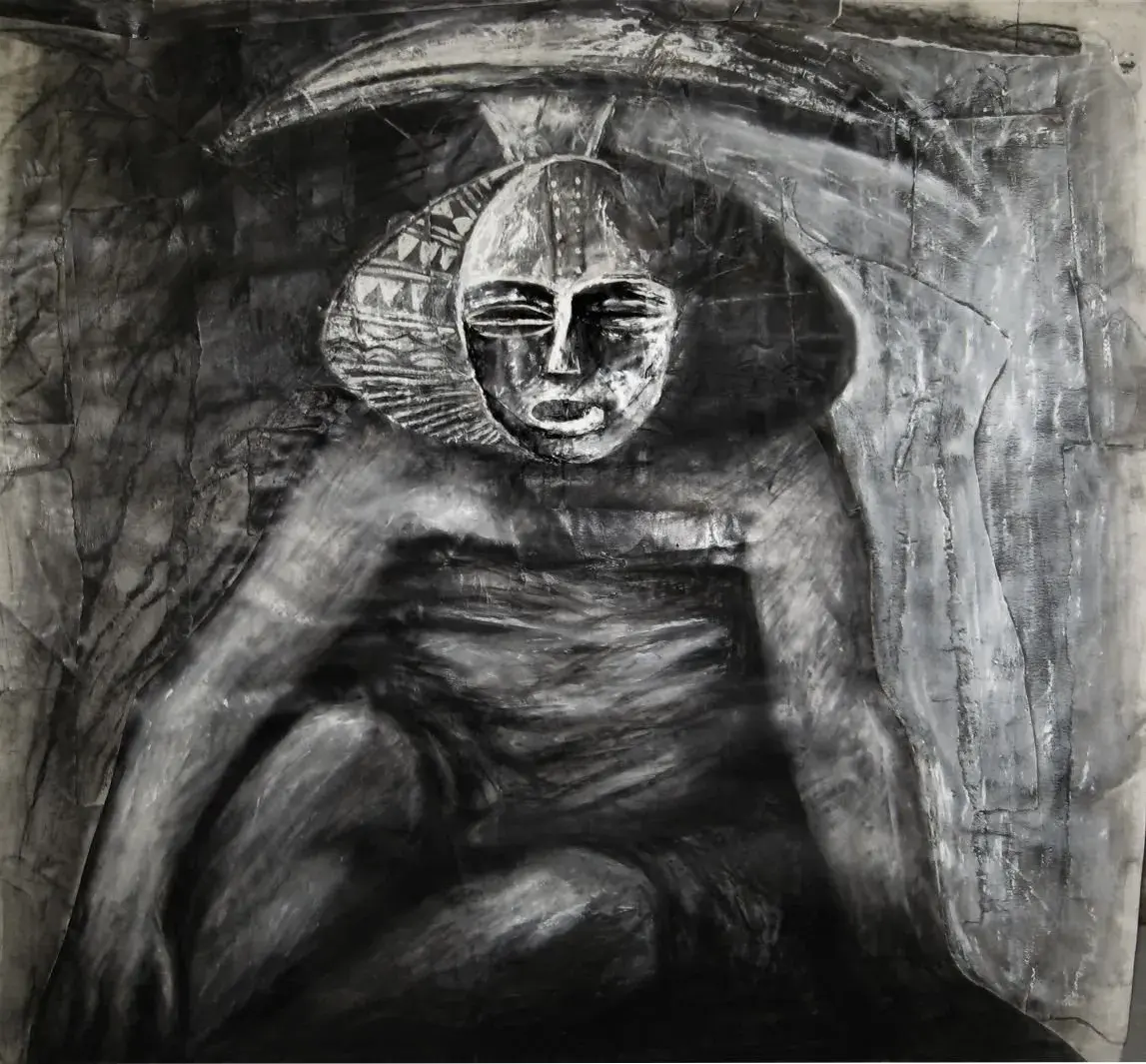 Matriarch, Mixed Media Portrait